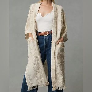 Anthropologie Fringed Kimono